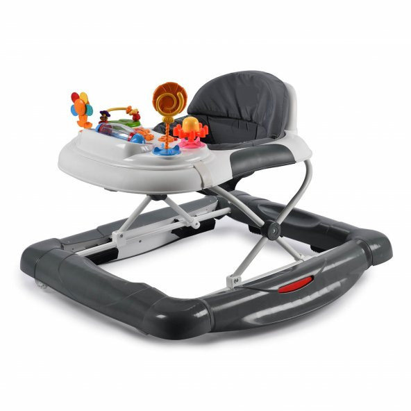 Babyhope 212 Royal Müzikli Oyuncaklı Sallanır Yürüteç Gri - 2