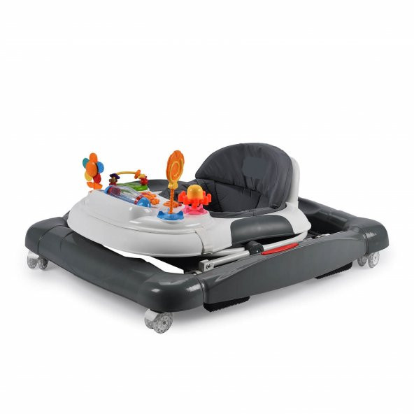 Babyhope 212 Royal Müzikli Oyuncaklı Sallanır Yürüteç Gri - 3