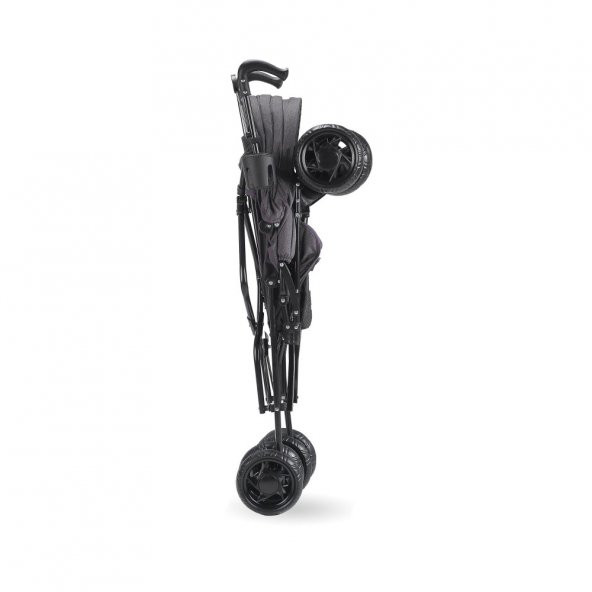 Babyhope SC-100 Tam Yatarlı Gri Baston Bebek Arabası Kahverengi - 2