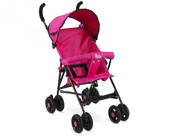 Babyhope SC-107 Siyah Baston Bebek Arabası Pembe