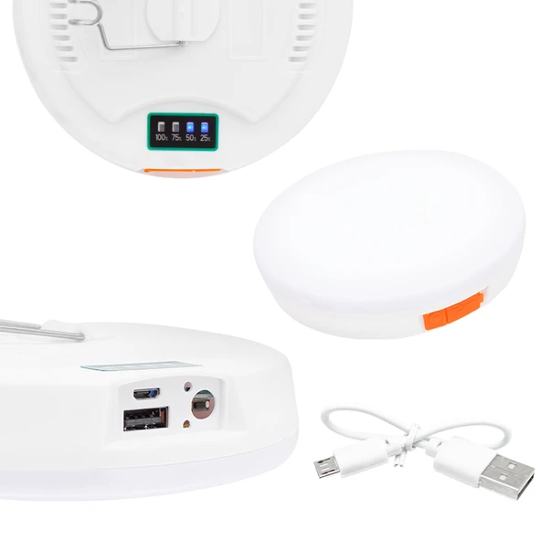 Powermaster MX-81005 Enerji Tasarruflu USB Şarjlı Kamp Lambası Işıldak Kamp Aydınlatması - 2