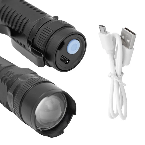 Powermaster MX-511 1300 Metre Menzilli USB Şarjlı El Feneri Uzun Menzilli - 5