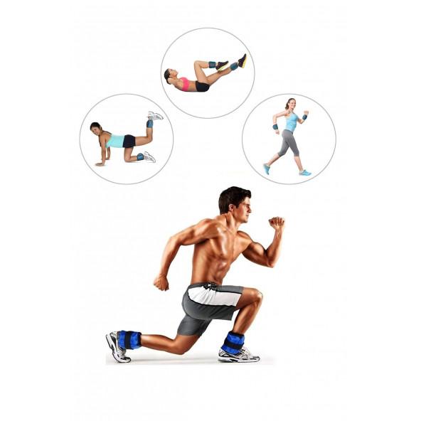 Spor Byfit 2 Kg x 2 Adet Siyah El veya Ayak Bileği Ağırlığı - 2