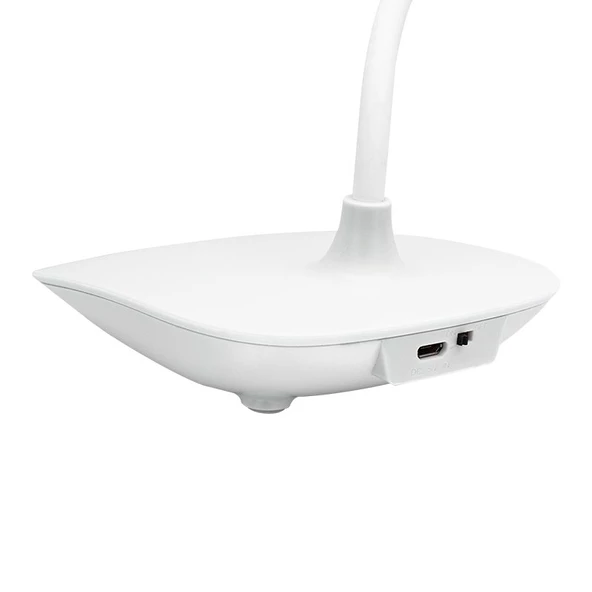 Powermaster MX-8802A USB li Dokunmatik Düğmeli Şarjlı Üç Modlu Masa Lambası Beyaz Işık 40 Cm - Resim 4