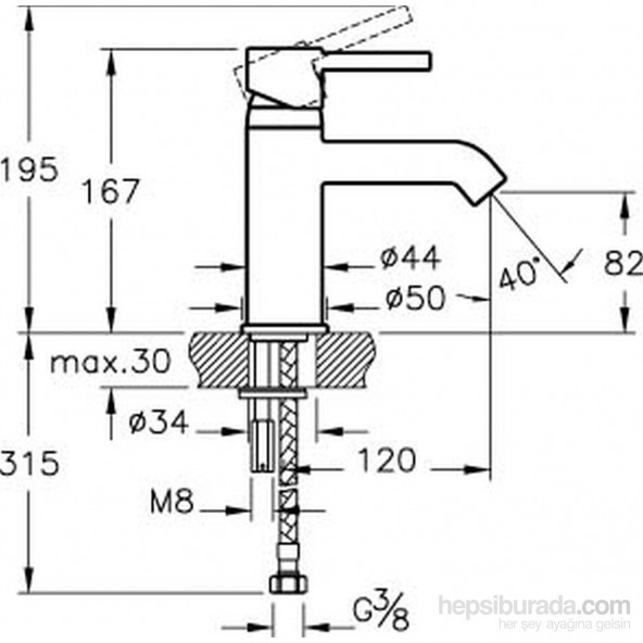 Artema Minimax S Lavabo Bataryası A41984 - 2