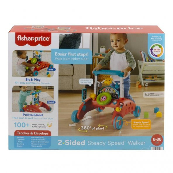 Fisher Price İlk Arabam Çift Yönlü Yürüteç (Türkçe ve İngilizce), 6 ay-3 yaş arası HJP48 - 2