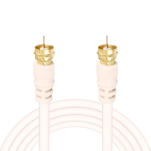 MAG F KONNEKTÖRLÜ HAZIR GOLD KABLO 5 METRE POŞETLİ - Resim 4