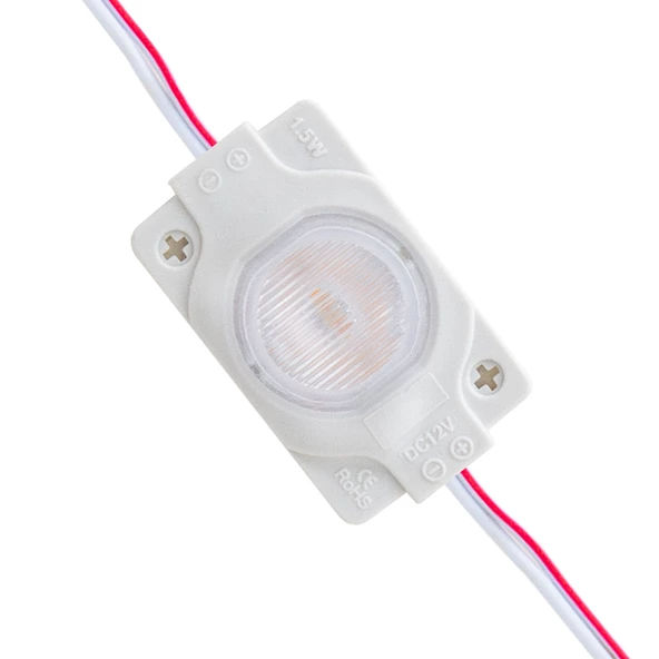 Powermaster 12V 1.5W Gün Işığı Mercekli Modül Led 40x30 mm