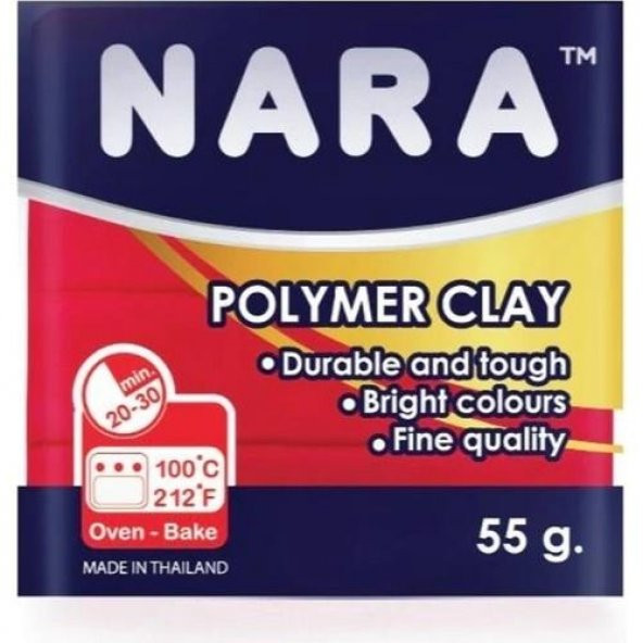 NARA POLYMER CLAY 55gr.PRIMARY RED