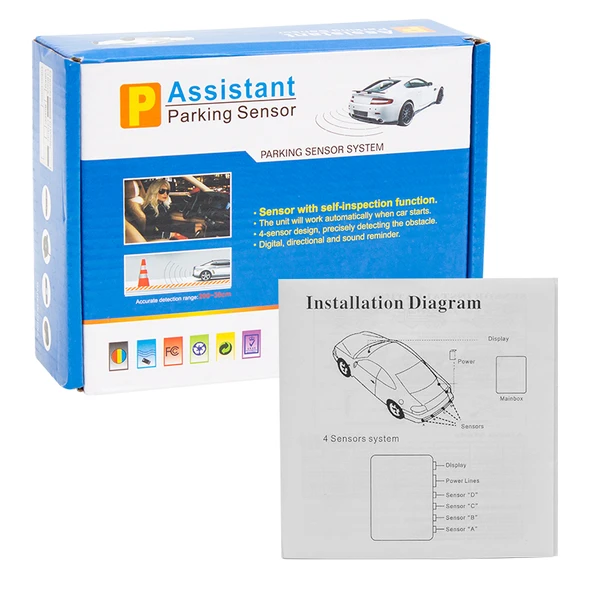 Powermaster PM-3859 Park Sensörü Ekranlı Oto Araç Arka Park Sensörü Göstergeli - 6