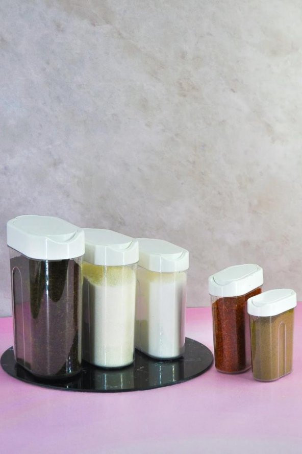 Plastik 5li Dökme Saklama Kabı - 5