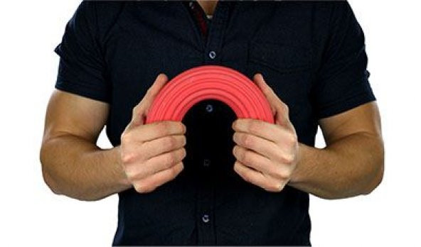 Cando Flexbar , El , Parmak , Bilek ve Kol Güçlendirme Barı , bilek Egzersizi Kırmızı Renk (Orta) 10 - 3