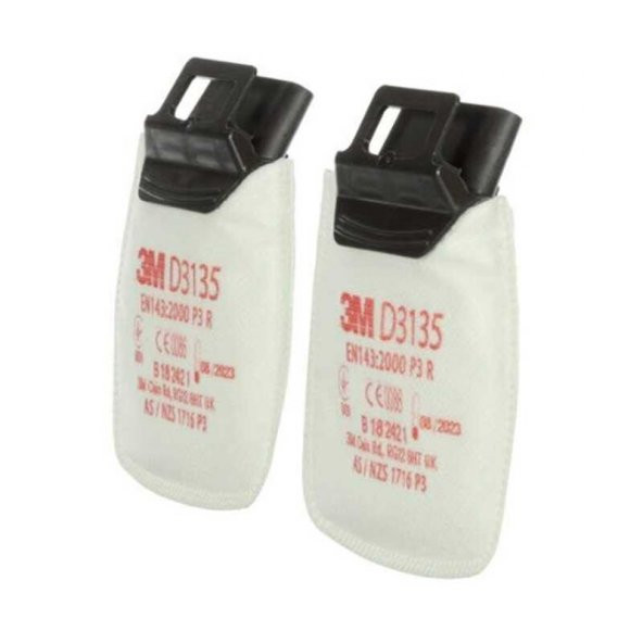 3M D3135 P3 Secure Click Toz Filtresi (1 Çift) - 2