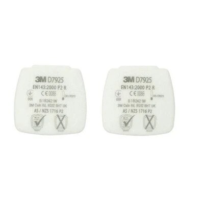 3M D7925 P2 Secure Click Toz Filtresi (1 Çift) - 1