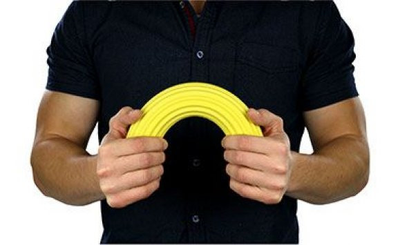 Cando Flexbar , El , Parmak , Bilek ve Kol Güçlendirme Barı , bilek Egzersizi Sarı Renk (Hafif) 10-1