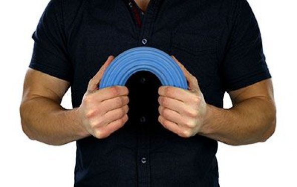 Cando Flexbar , El , Parmak , Bilek ve Kol Güçlendirme Barı , Bilek Egzersizi Mavi Renk (Çok Sert) 1 - 4