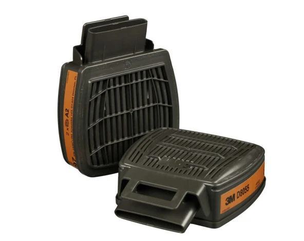 3M D8055 Secure Click Dual Flow A2 Gaz ve Buhar Filtresi (1 Çift) - 4