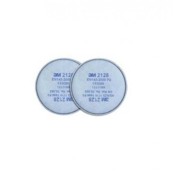 3M 2128 P2 Ozon, Organik, Asit Gazı Filtresi (1 Çift) - 3