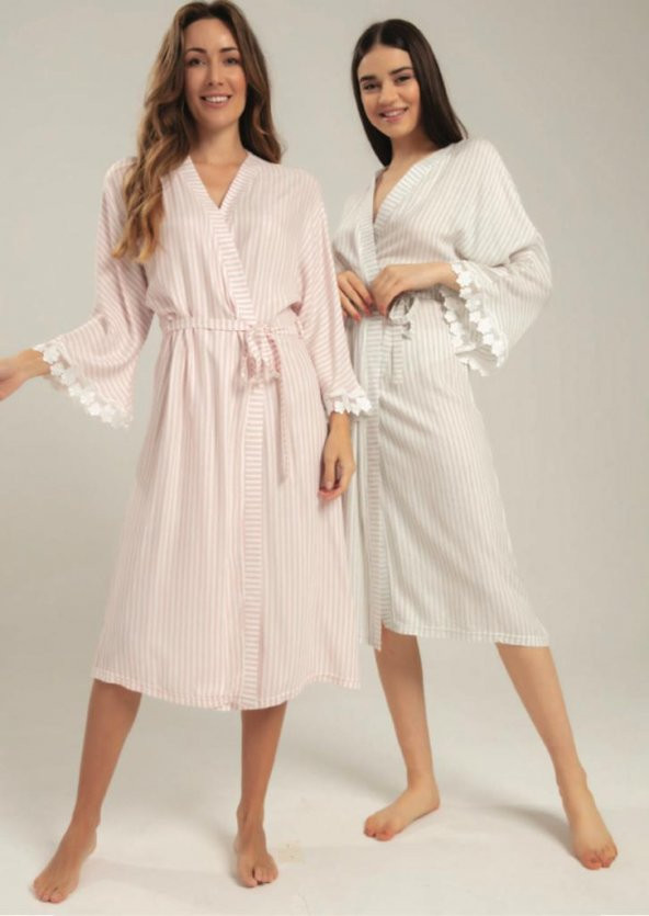 Bone Club 5426 Gri  Keten Sabahlık - Resim 2