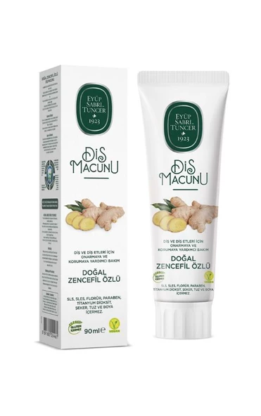 Eyüp Sabri Tuncer Diş Macunu Doğal Zencefil Özlü 90 Ml - 1