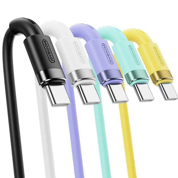 Joyroom İphone USB Renkli Yanmaz Silikon Data Şarj Kablosu - 10