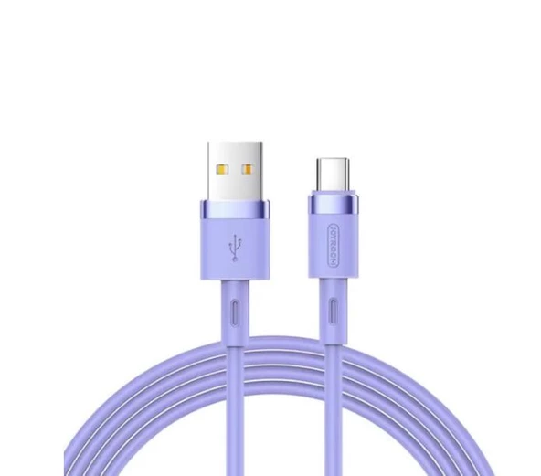 Joyroom İphone USB Renkli Yanmaz Silikon Data Şarj Kablosu - 5