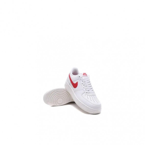 Nike Air Force 1 '07 Spor Ayakkabı Beyaz Kırmızı - 2