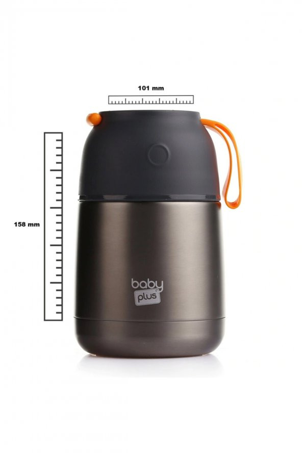 Baby&Plus Baby Plus Vakumlu Çift Taraflı Bebek Mama Saklama Termosu 450 Ml - 2