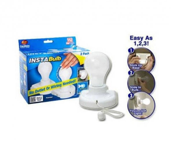 Insta Bulb Kapı ve Duvara Monte Edilen Büyük Boy Led Ampül
