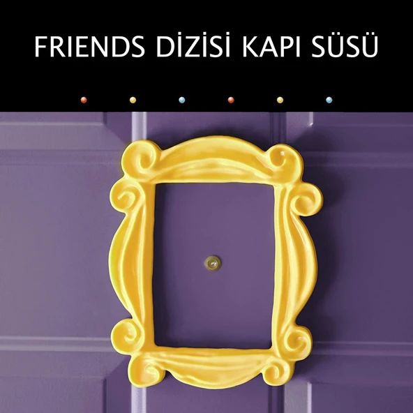 Friends Dizi Monica Kapı Çerçevesi Kapı Süsü 15 Cm ürün görseli 1