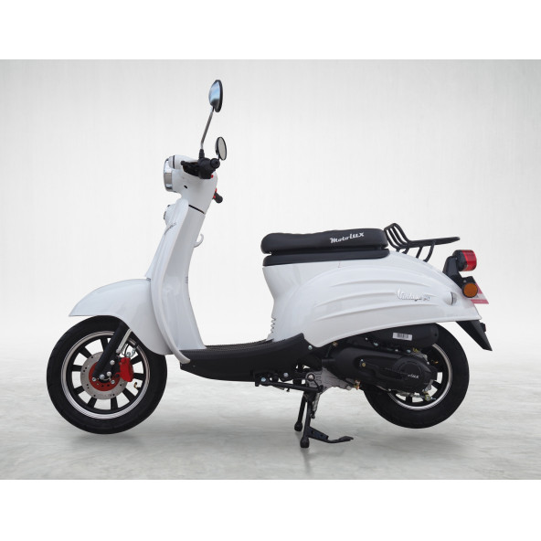 MOTOLUX VINTAGE 50 CC BENZİNLİ SCOOTER BEYAZ - 3