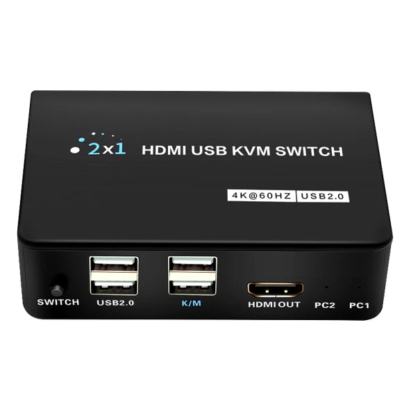 Powermaster PM-11789 4K Hdmi Usb Kvm Switch 2x1 - 4