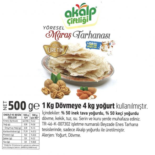 Ev Yapımı Maraş Tarhanası 500 Gr - 2