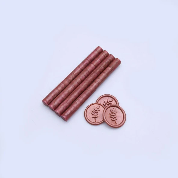 Mühür Mumu Çubuk 11mmx120mm 10 lu Paket Model: 539 İNCİ ROSE GOLD - Resim 2