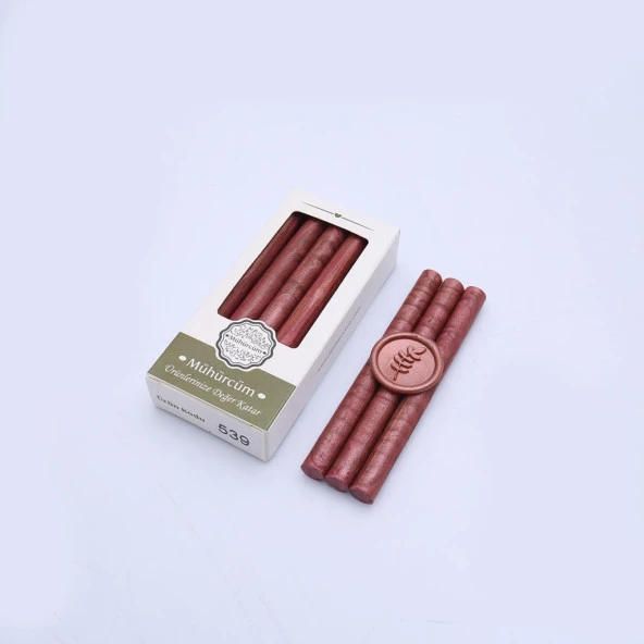 Mühür Mumu Çubuk 11mmx120mm 10 lu Paket Model: 539 İNCİ ROSE GOLD - Resim 3