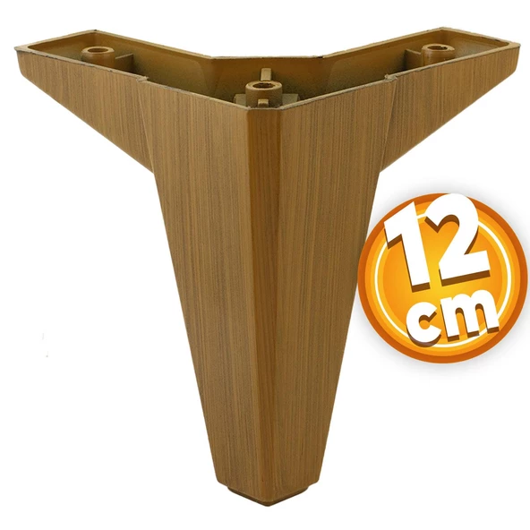 Sedir Lüks Mobilya Kanepe Baza Tv Ünitesi Koltuk Ayağı Ahşap Desenli Koyu Ceviz 12 Cm Ayakları