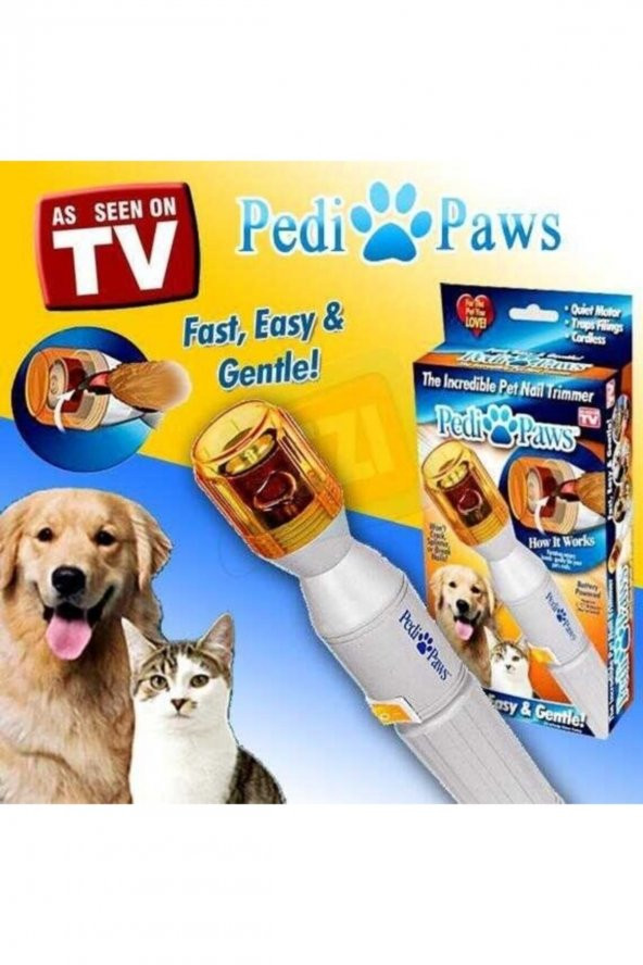 Pedi Paws Kedi Köpek Evcil Hayvan Tırnak Törpüsü Düzeltici (Piller hediye)