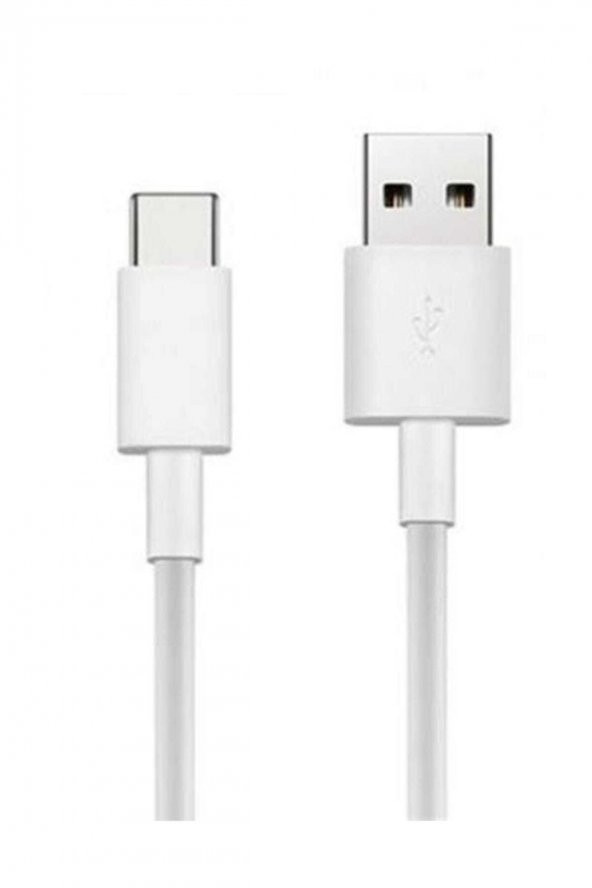 Type C Şarj Ve Data Kablosu 1 Metre 3.0a Beyaz Usb Şarj Kablosu