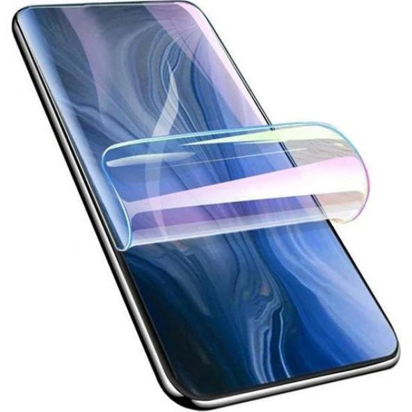 Samsung A10 Uyumlu Esnek Dayanıklı Blue Nano Ekran Koruyucu - Resim 2