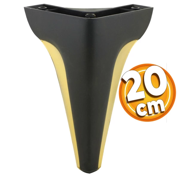 Endülüs Mobilya Kanepe Tv Ünitesi Konsol Koltuk Ayağı Siyah Renk 20 Cm Ayak
