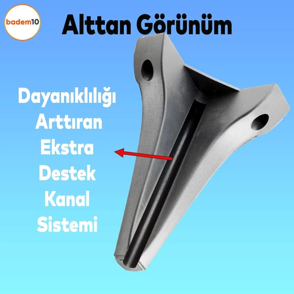 Endülüs Mobilya Kanepe Tv Ünitesi Konsol Koltuk Ayağı Siyah Renk 20 Cm Ayak - 5