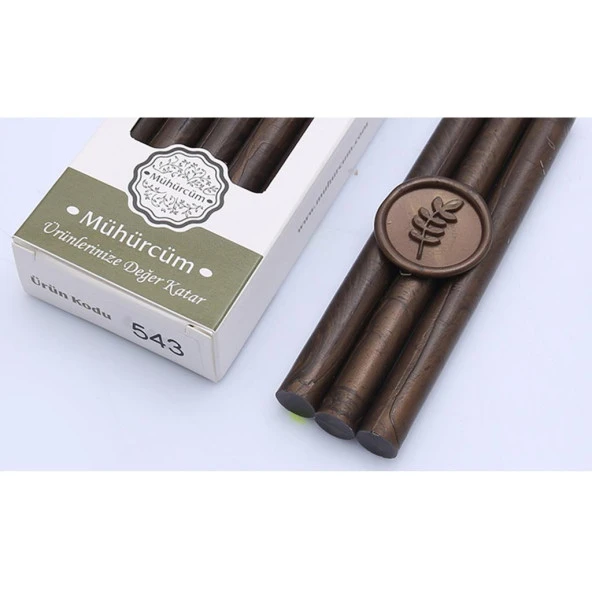 Mühür Mumu Çubuk 11mmx120mm 10 lu Paket Model: 543 BRONZ ALTIN ürün görseli