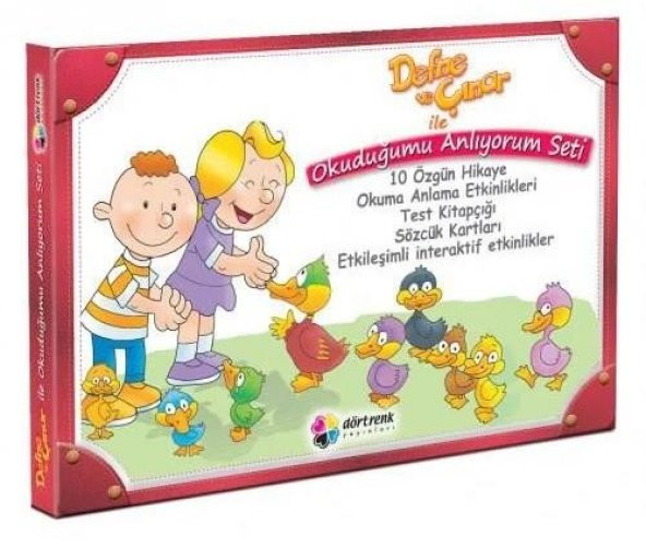 Dörtrenk 1. Sınıf Defne ve Çınar İle Okuduğumu Anlıyorum Hikaye Seti 10 Kitap