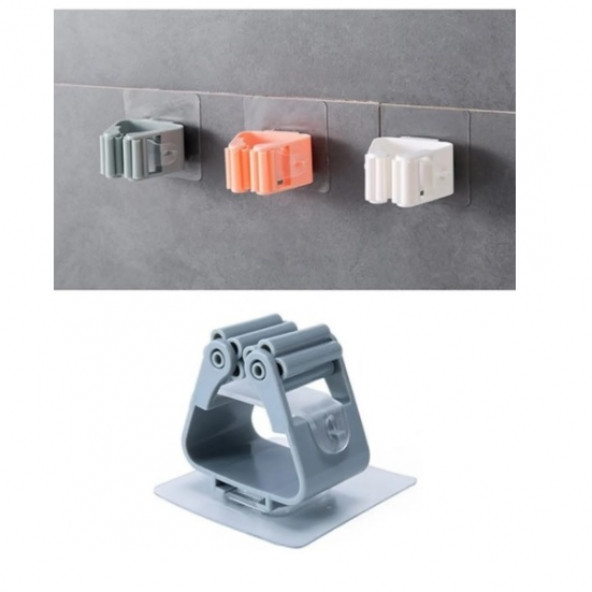 SİHİRLİ MOP TUTUCU FIRÇA PASPAS DÜZENLEYİCİ ASMA ASKI APARATI TUTACAK 3 ADET - 7