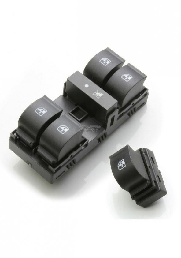 FİAT LİNEA SOL DÖRTLÜ VE TEKLİ CAM DÜĞMESİ ANAHTAR TAKIMI 2007-2014 ürün görseli 1