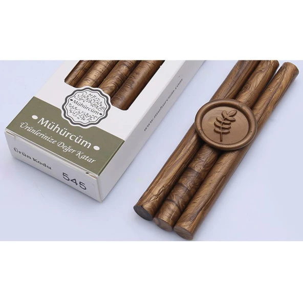 Mühür Mumu Çubuk 11mmx120mm 10lu Paket Model:545 AÇIK BRONZ ALTIN ürün görseli