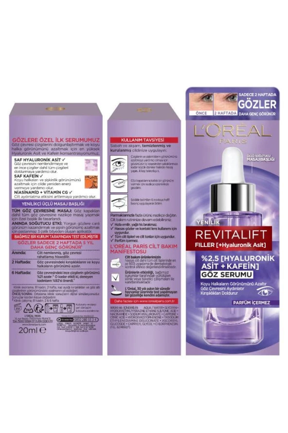 Loreal Paris Revitalift Filler Göz Serumu 20 ml - 2