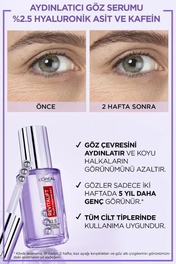 Loreal Paris Revitalift Filler Göz Serumu 20 ml - 4