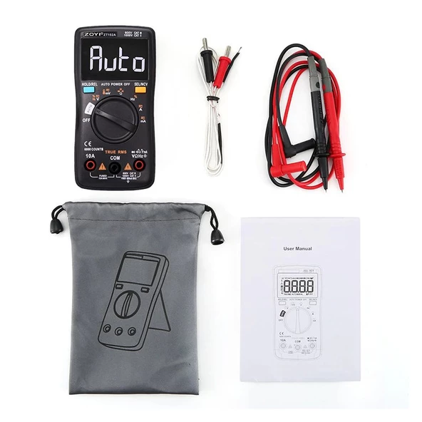 Zoyi Zt-102a True Rms Dijital Ölçü Aleti Ölçüm Cihazı - 5
