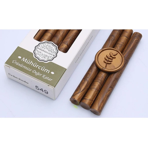 Mühür Mumu Çubuk 11mmx120mm 10 lu Paket Model: 549 SEDEF KARAMEL ürün görseli